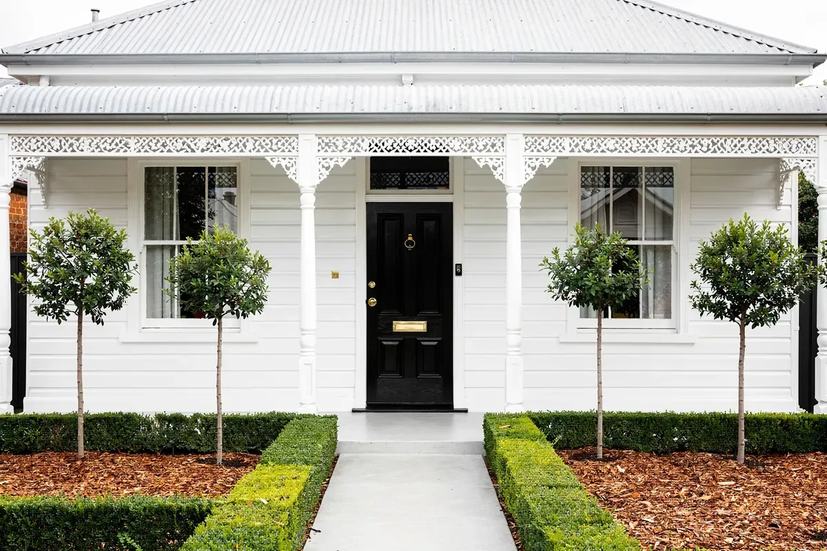 Repainted weatherboard house exterior in Footscray