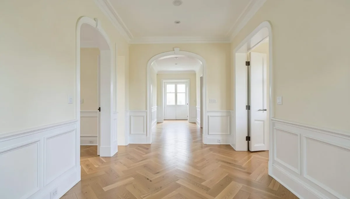 Repainted hallway and trim in South Melbourne