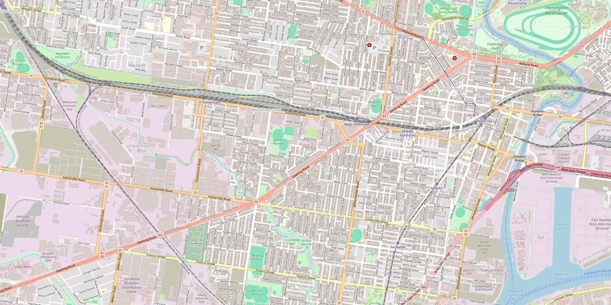 Street map of Kingsville, serviced by Modernize Solutions