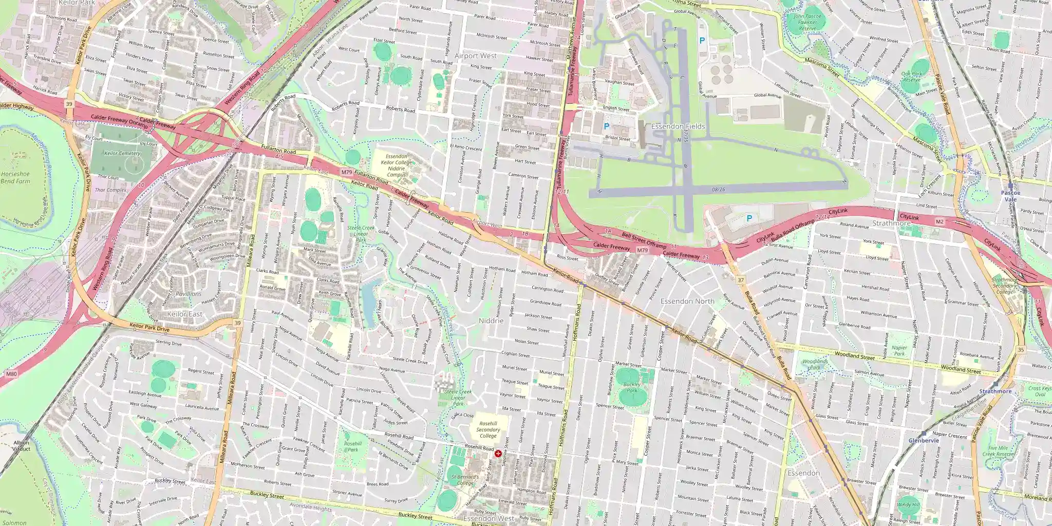 Street map of Niddrie, serviced by Modernize Solutions