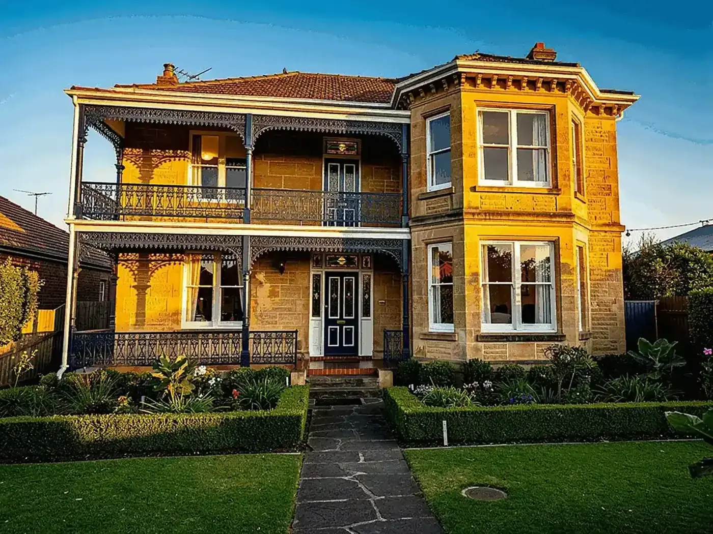 Victorian house professionally repainted in Essendon by Modernize Solutions
