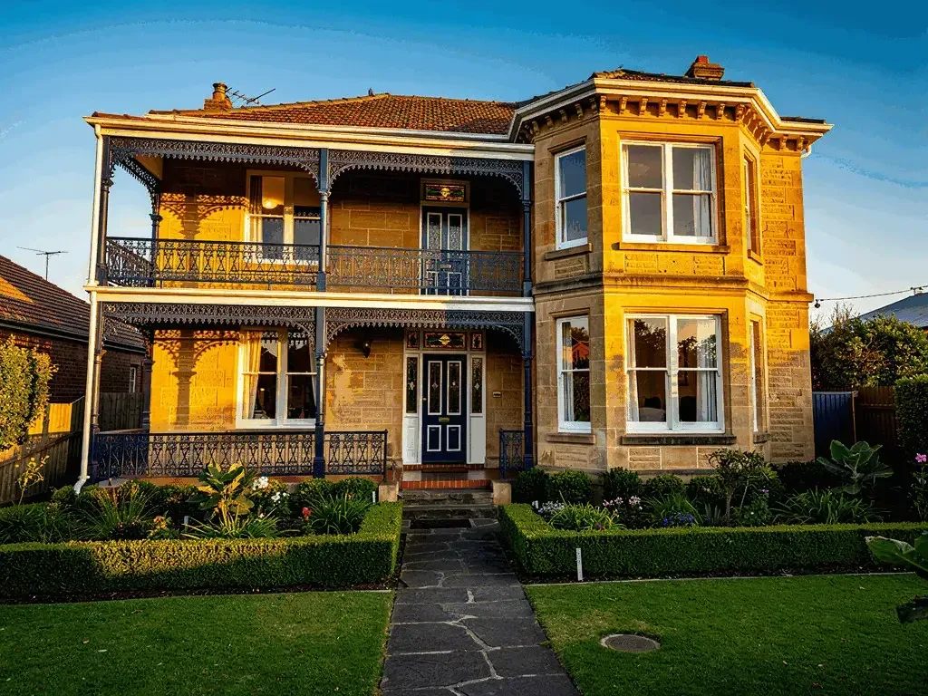 Repainted Victorian house exterior in Essendon