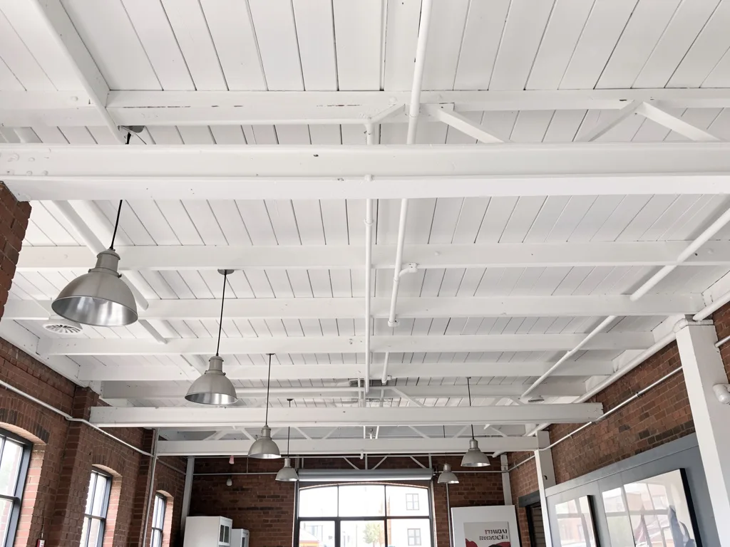 Freshly painted living space with high ceilings in a Melbourne home