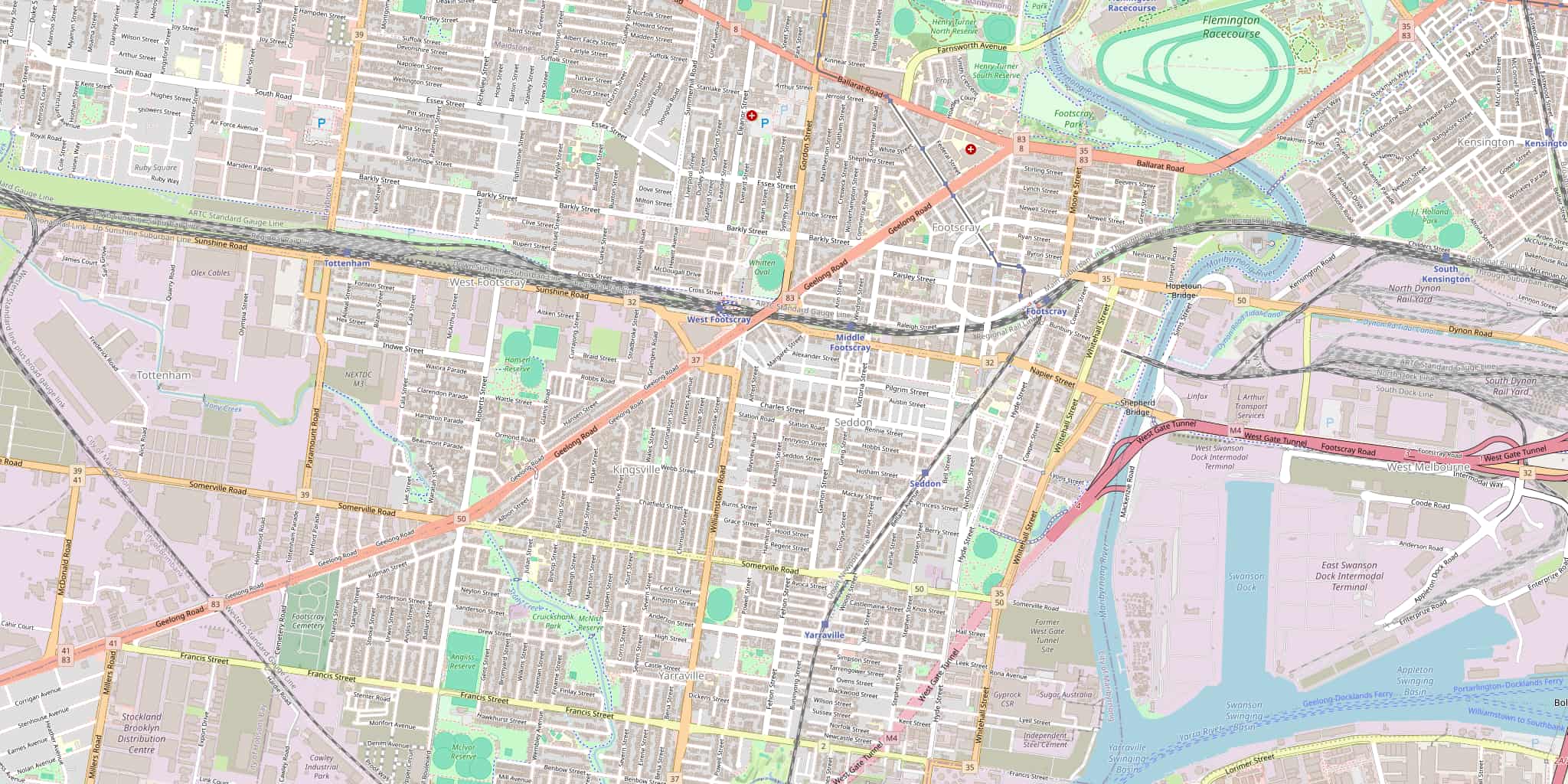 Street map of Seddon, serviced by Modernize Solutions