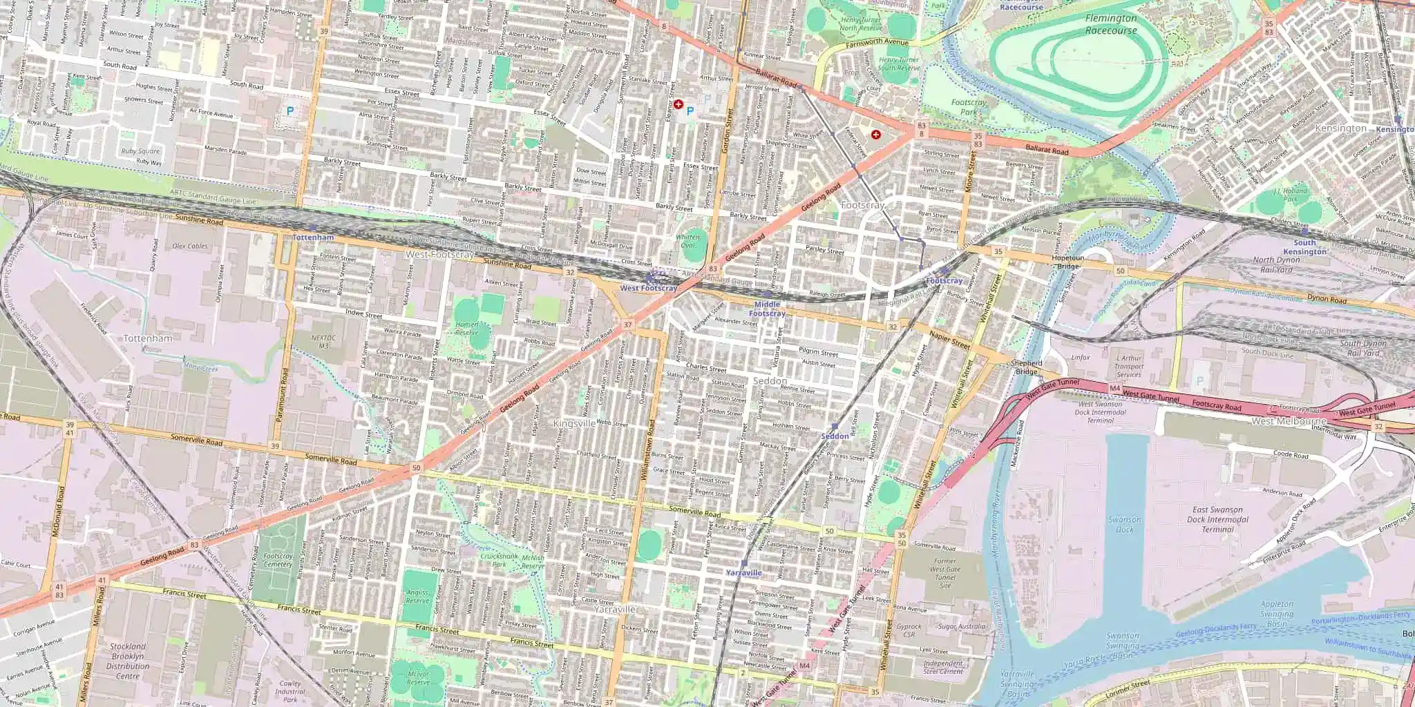 Street map of Seddon, serviced by Modernize Solutions