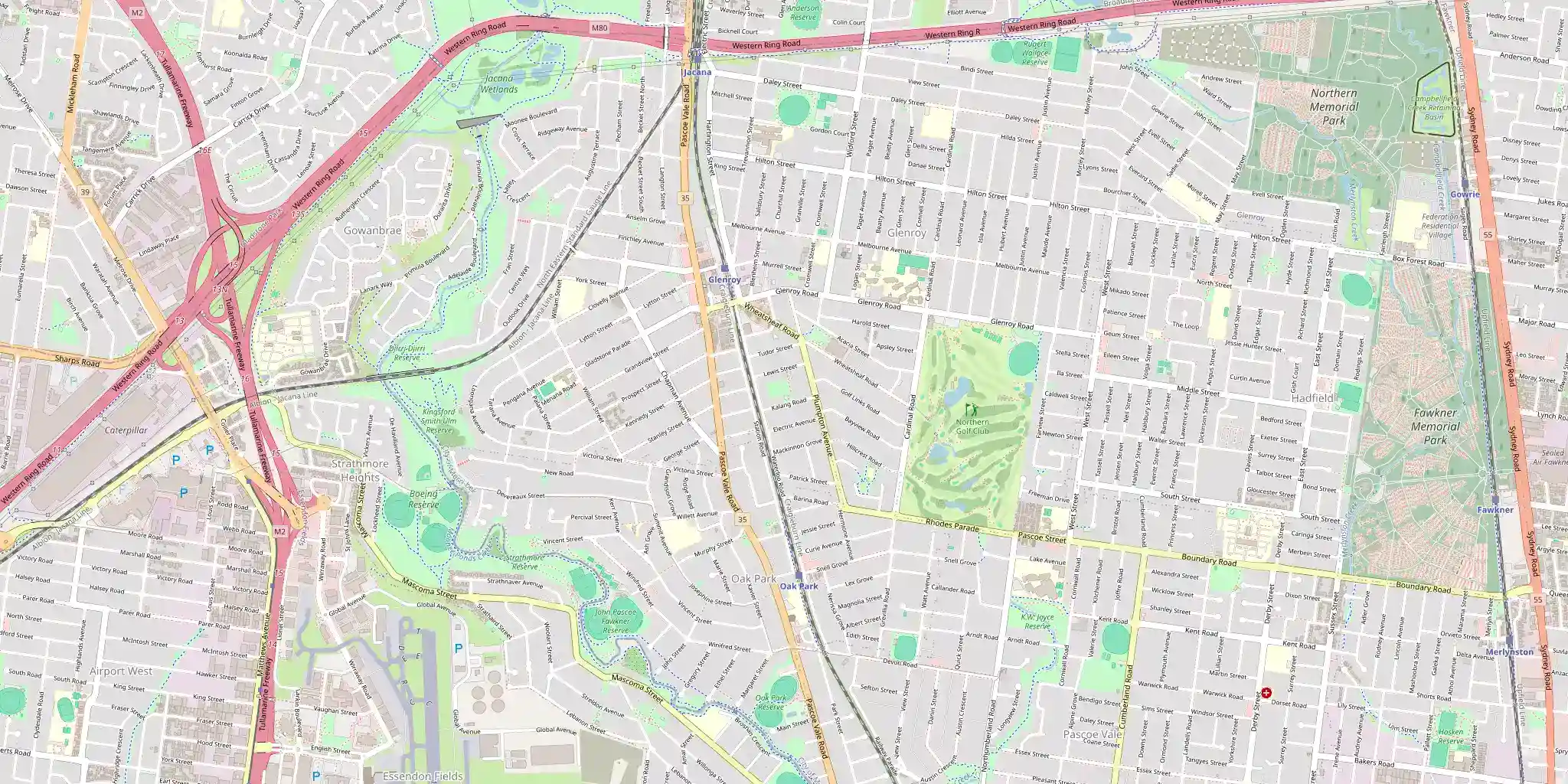 Street map of Strathmore, serviced by Modernize Solutions
